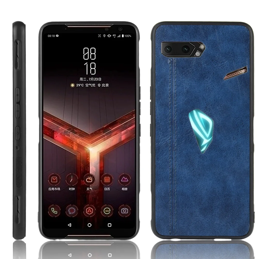 Чехол для Asus ROG Phone II ZS660KL чехол Zenfone 6 ZS630K Роскошный деловой кожаный задней панели 6Z