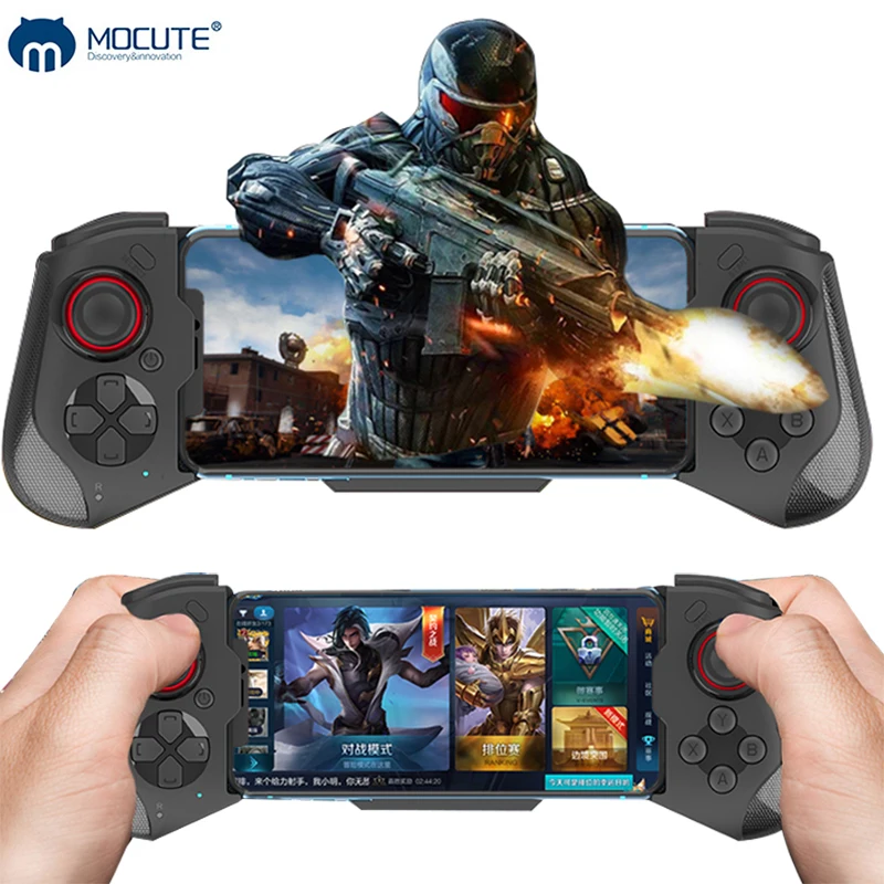 

Mocute Gamepad 058 update 060 PUBG Controller For Cellphone Android Bluetooth Wireless Telescopic Joysticks For iPhone IOS13.4