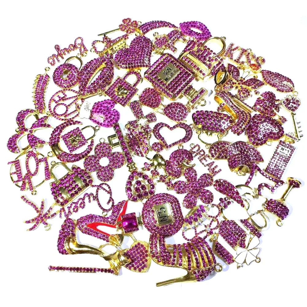 

50pcs mixed delicate girls charms Fit for women's DIY jewelry accessories M13