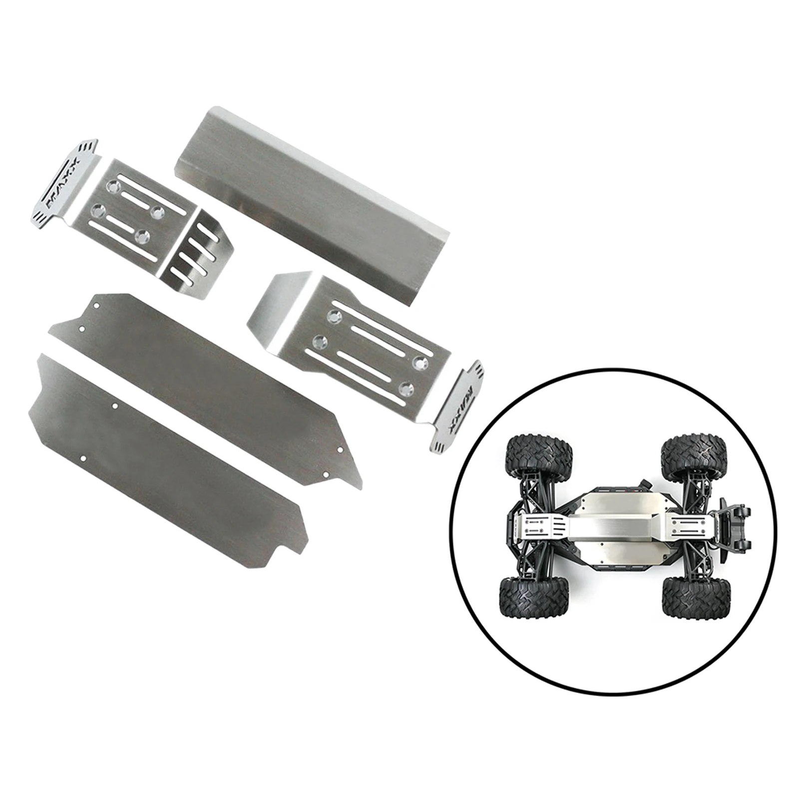 

RC Chassis Protector Chassis Armor Guard Plate for Trax-xas 89076-4 1/10 Scale RC Monster Trucks Upgrade Parts