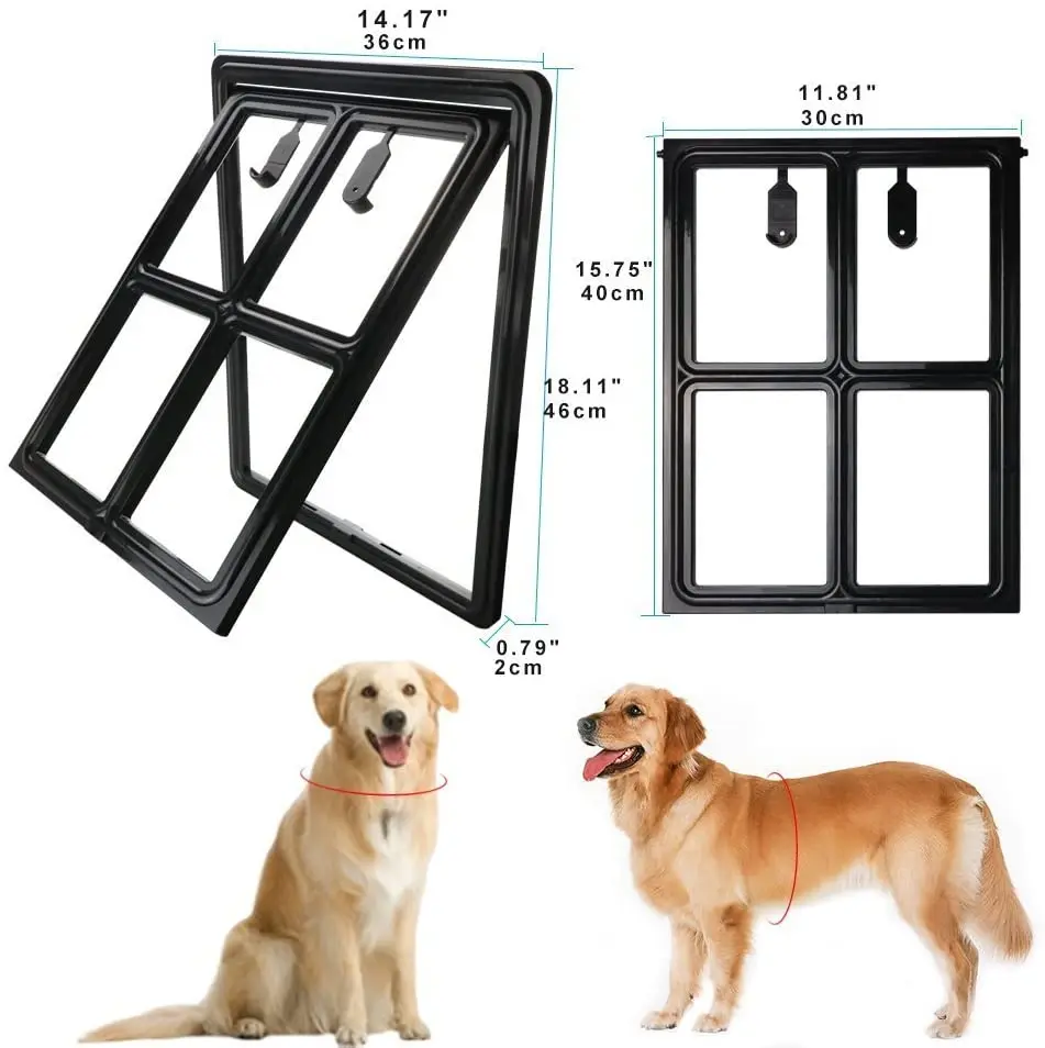 plastic pet door for screen door protector dog sliding screen doggy door with flap automatic close lockable cat door screen gate free global shipping