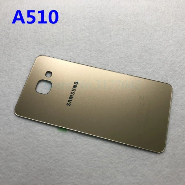 A510 Gold Samsung задняя Батарея чехол для samsung Galaxy A3 A5 A7 A310 A310F A510 A510F A710 A710F сзади Стекло чехол - Цвет: A510 Gold