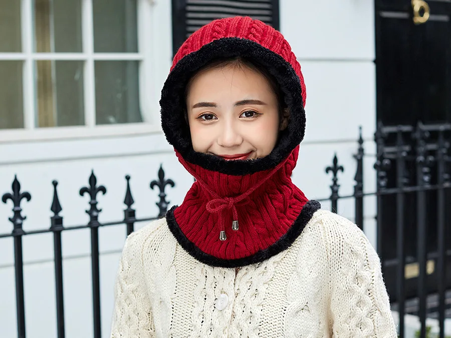 OZyc новая зимняя вязаная шапка шарф для женщин Skullies Beanies Зимние шапки для мужчин и женщин теплая маска Толстая шапка для девочек Женская шапка бини
