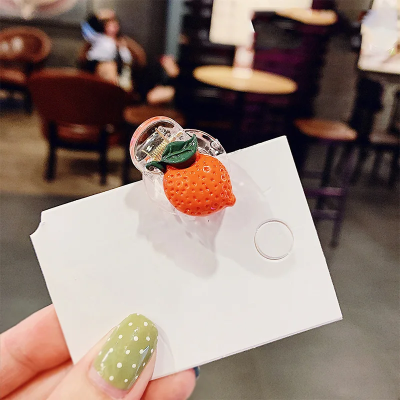 Корейский зажим головной убор маленькая заколка прекрасный фруктовый цвет для