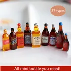 5 шт. мини-бутылка с газированной содой, чашка для пива и напитков для кукол BJD, игрушка для ролевых игр, украшение для кукольного домика, аксессуары