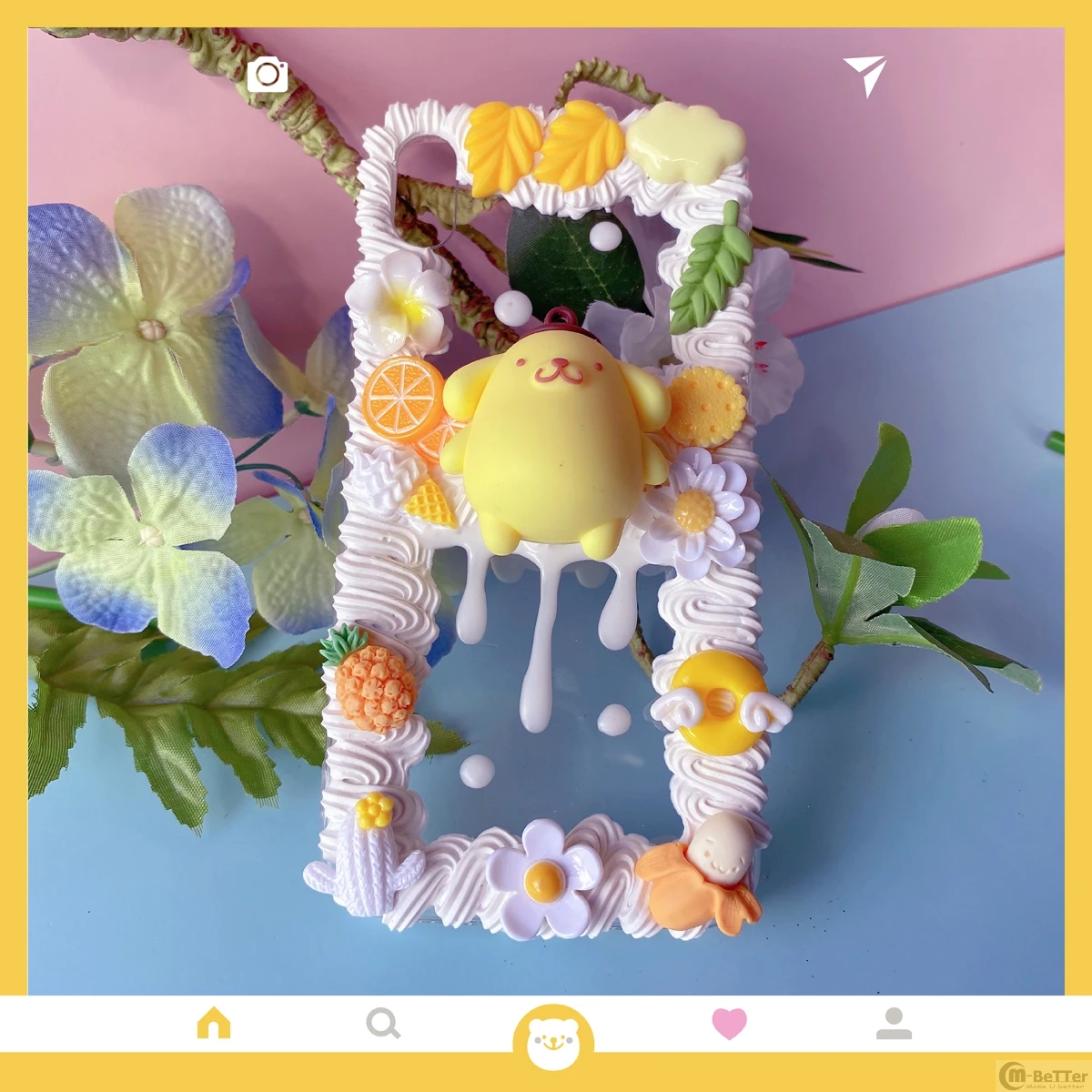 

DIY case For Samsung s20 plus 3D Pom Pom Purin phone cover note 8/9/10+ cute dog creamy shell Galaxy A51/71 handmade s8/s9/s10+