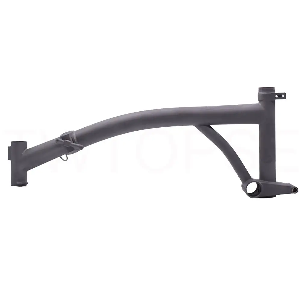 Matte Frame TWTOPSE титановая велосипедная Рама 1" дюймов для складного велосипеда Brompton, легкая титановая велосипедная Рама 1,4 кг, запчасти с ЧПУ - Цвет: Matte Frame