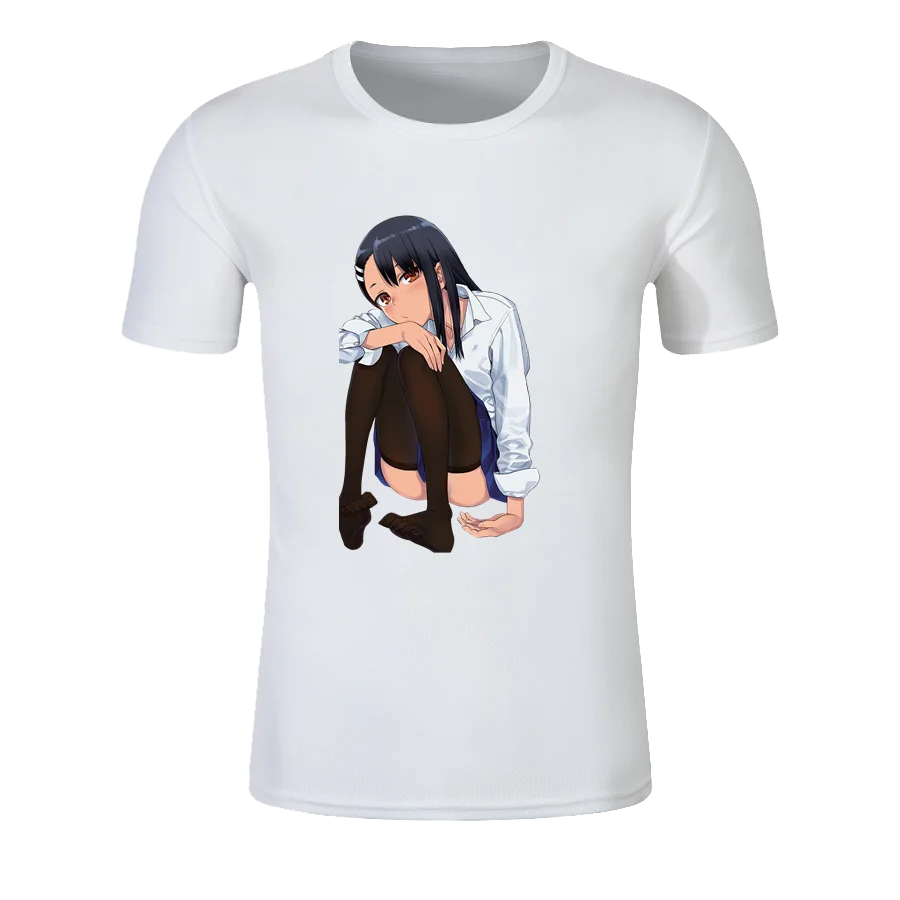

Custom Summer Men Women Nagatoro Quick Dry T-shirt 100% Polyester Couple Style Round Neck Jogging T-Shirt