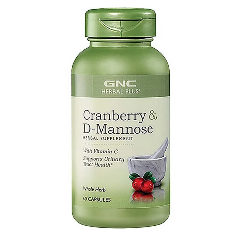 

Free Shipping Cranberry & D-Mannose with vitamin c supports urinary tract health 60 capsules