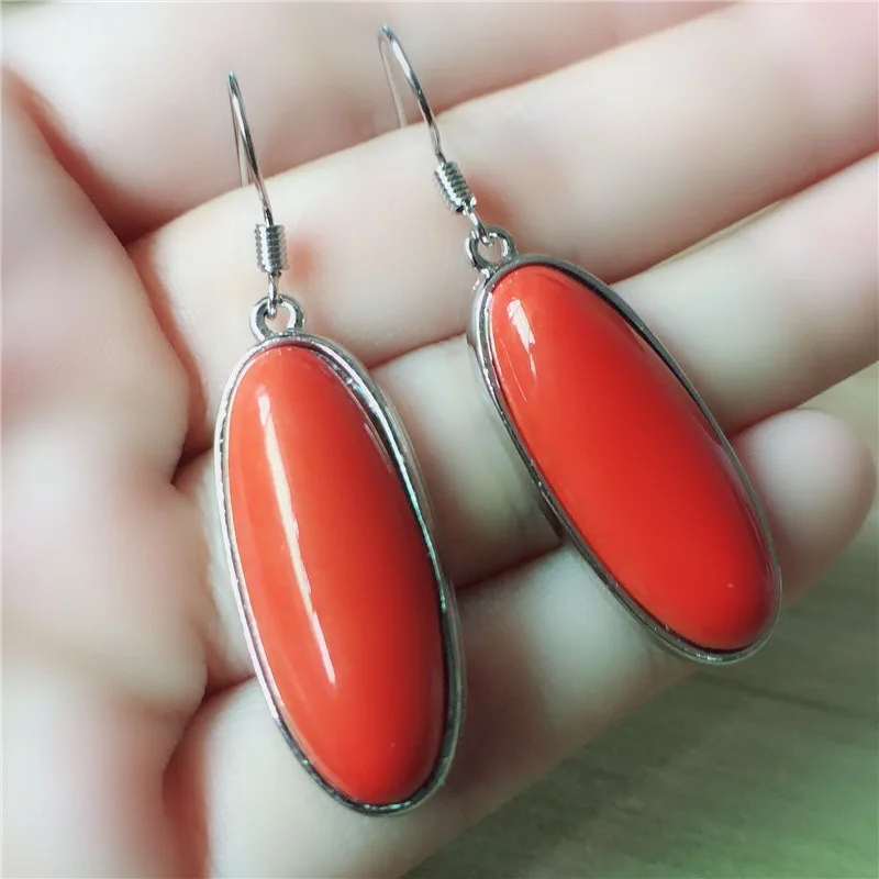 

Vintage Ethnic Natural Blue Stone Turquoises Earrings Brincos Bohemia Jewelry Summer Beach Drop Earring For Women Gift L5C219