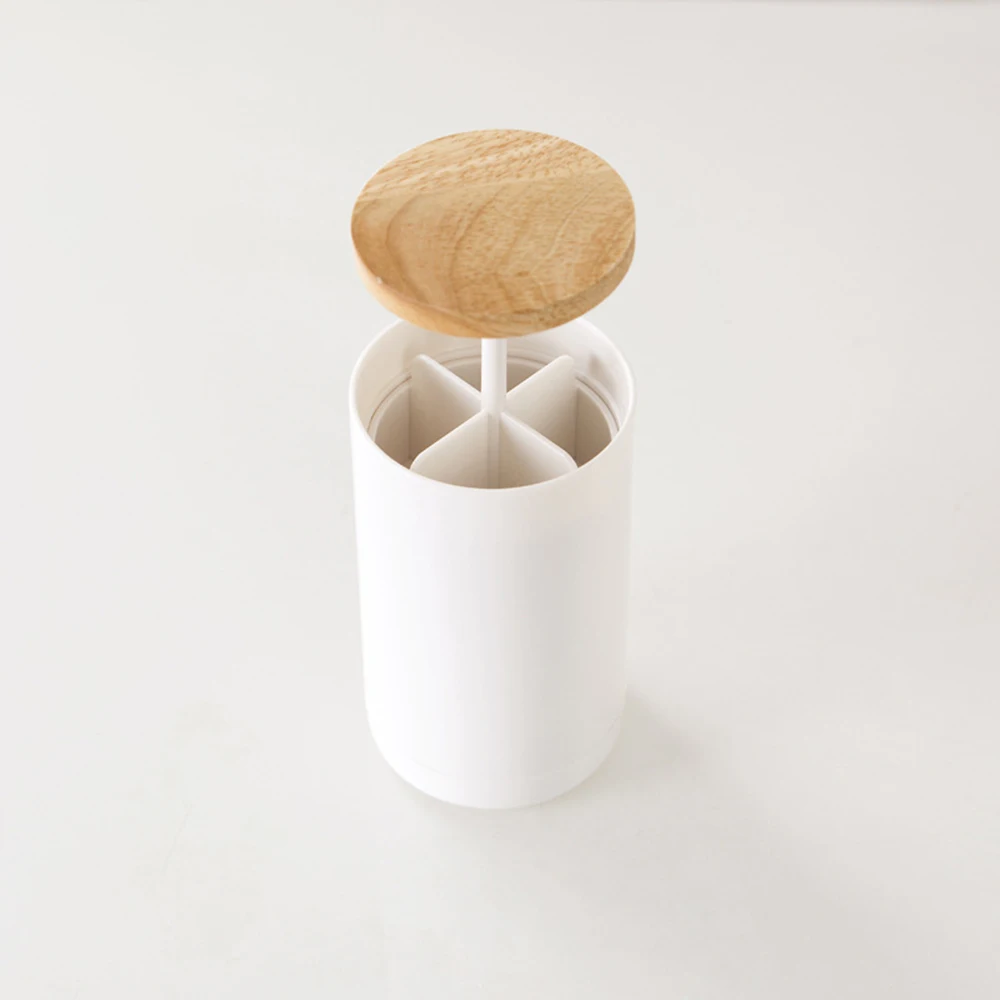 Держатель для зубочисток коробка ватных тампонов простая белая бытовые предметы