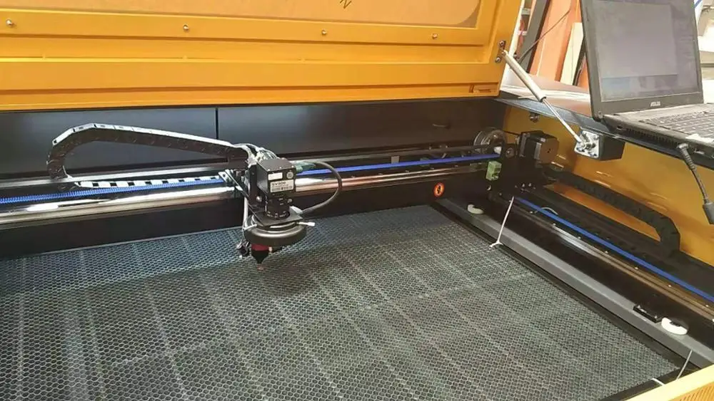 RECI 100W CO2 6090 laser cutting machine x y all with 15mm square rail Ruida mainboard and CCD camera for automatic | Инструменты