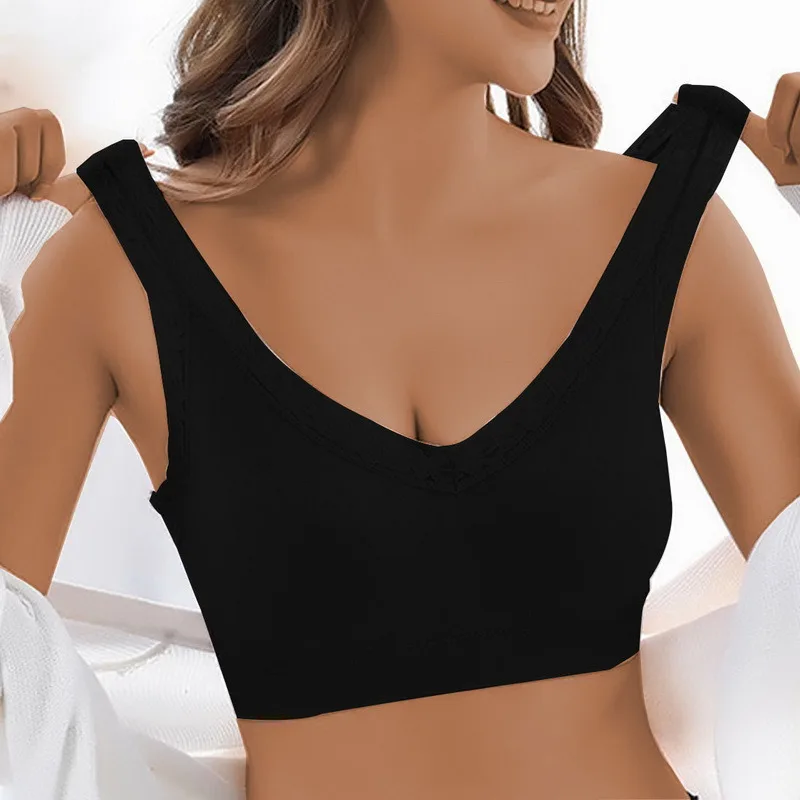 

Seamless Bra For Women Underwear Sexy Lace Solid Color Elastic Brassiere Push Up Bralette Wireless Lingerie Breathing Bras