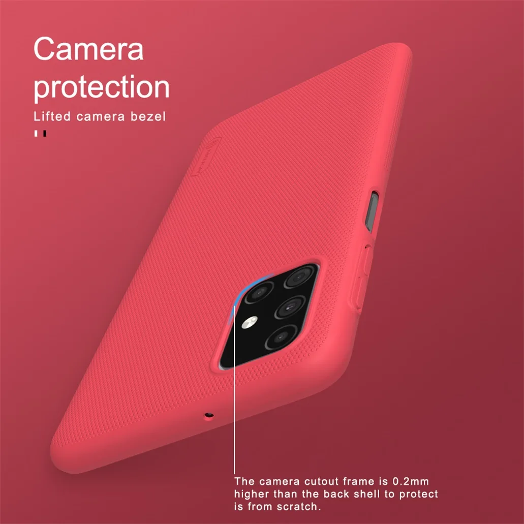 Чехол Nillkin для Samsung Galaxy M31s M51 матовый жесткий защитный чехол из поликарбоната