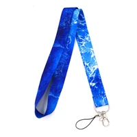 seawater neck strap keychain lanyard for keys id badge holder hang rope keycord webbing ribbon keyring mobile phone accessories
