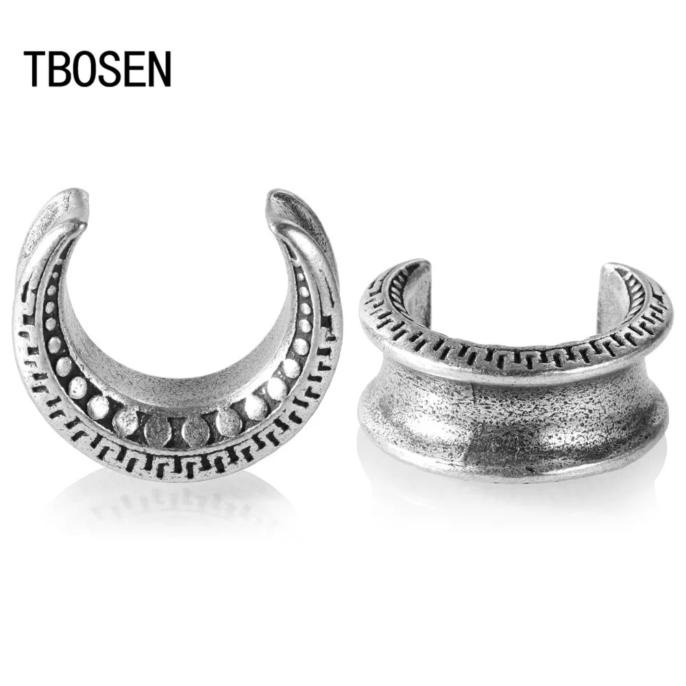 TBOSEN медные ушные пробки и тоннели для пирсинг ушей расширитель кольца растяжки
