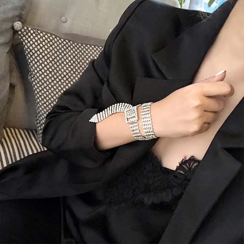 Цепочка Стразы с кристаллами короткое кольцо-чокер для шеи цепочка до ключиц