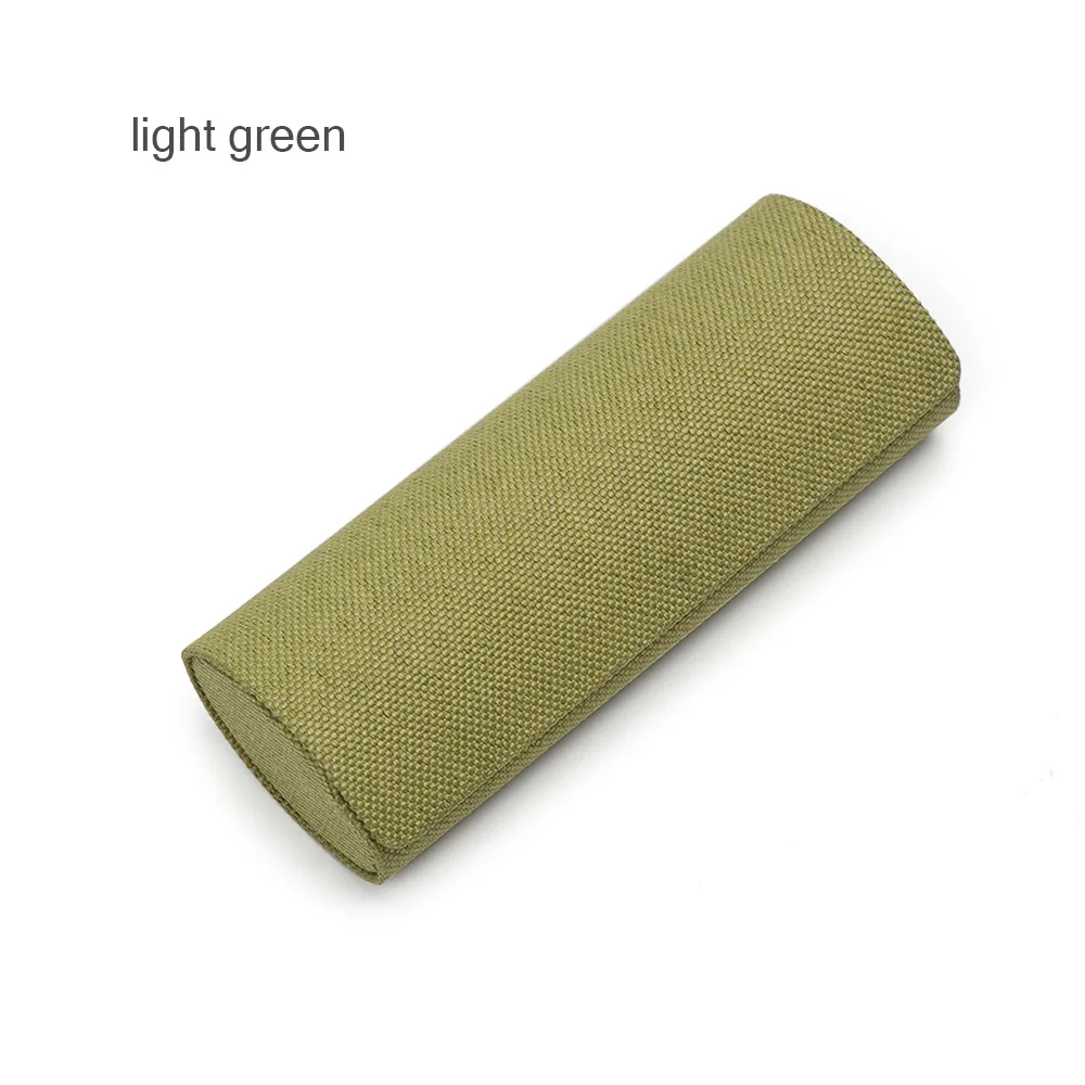 light green Мужские и женские винтажные Ретро квадратные очки коробка солнцезащитные очки льняные складные очки Чехол оптические корзины ручной работы для хранения очки Чехол Новинка - Цвет: light green