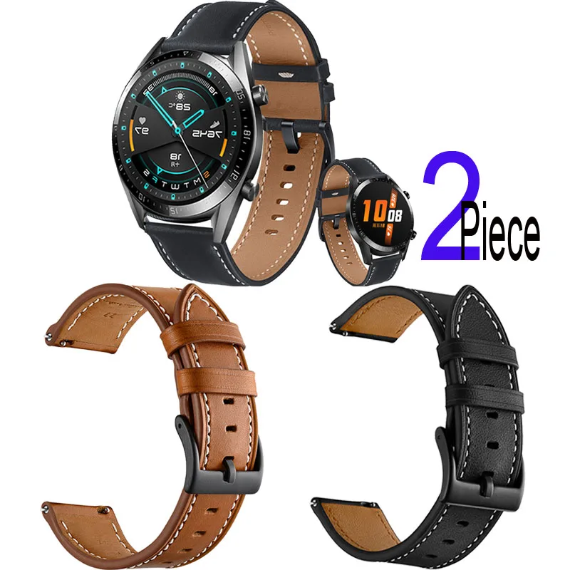 

Ремешок кожаный для часов Huawei Watch 3 Pro GT 2e 2 46 мм 42 мм