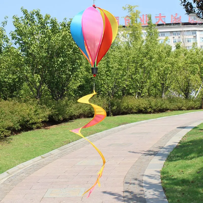

Hot Air Balloon Toy Windmill Spinner Garden Lawn Yard Ornament Outdoor Party Favor Supplies Wholesale Dropshipping