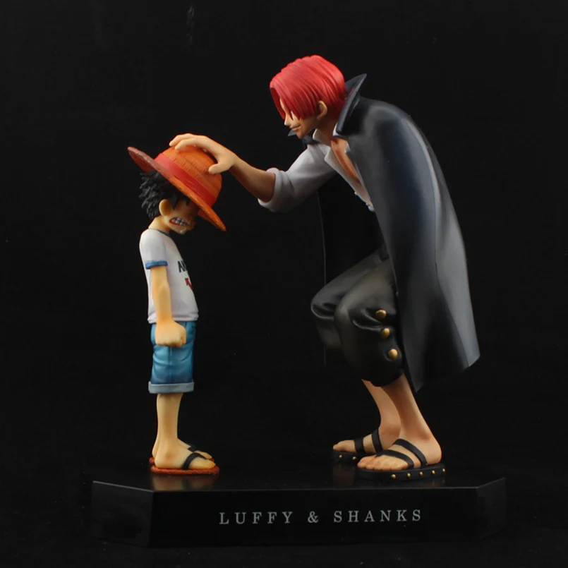 

1 шт. японское аниме One Piece Luffy and Shanks ПВХ Модель экшн-фигурки соломенная шляпа Луффи Модель Фигурки Игрушки для мальчиков подарок