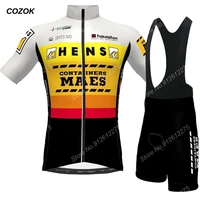 hens maes 2022 cycling jersey set mens summer bicycle clothing road bike shirts suit bicycle bib shorts cozok mtb ropa maillot