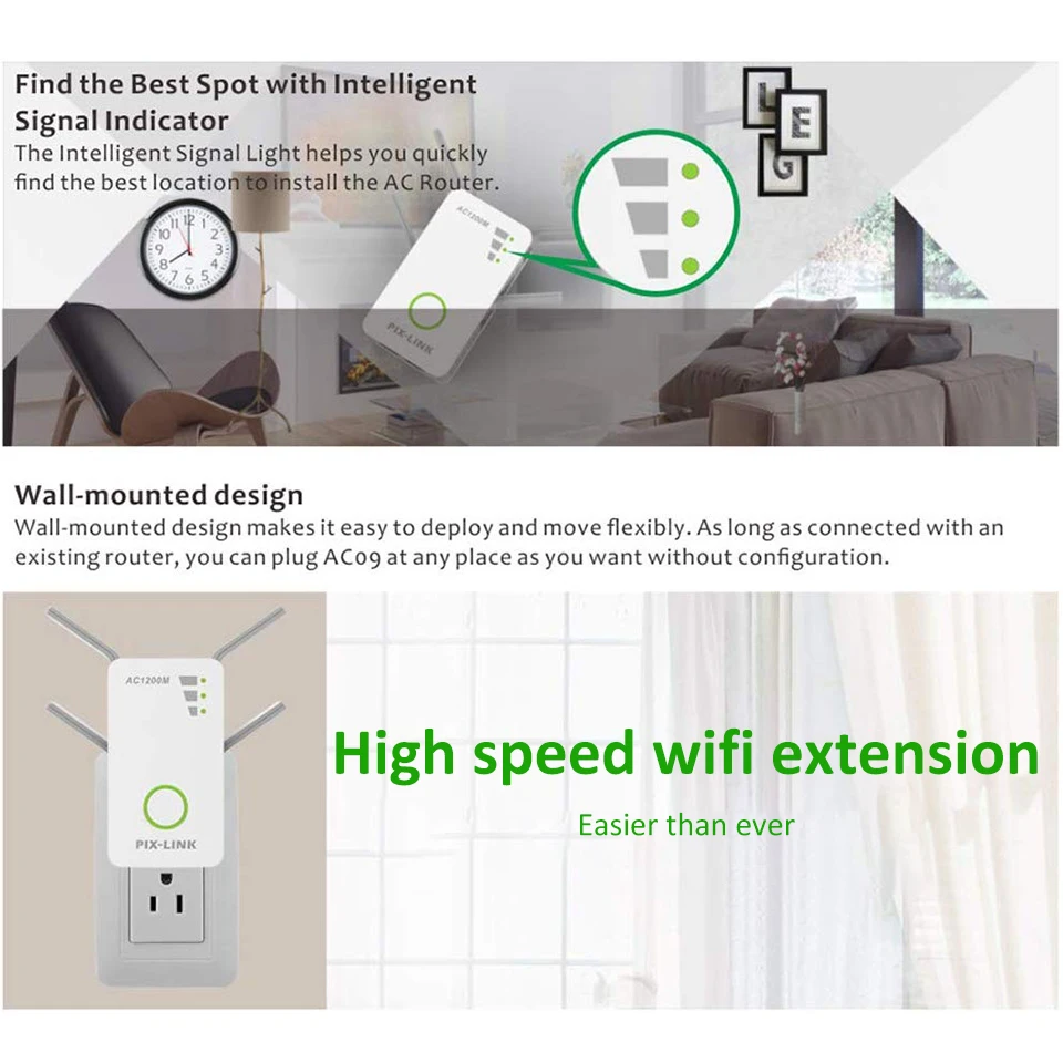 Беспроводной wi-fi 802.11n 1200 Мбит/с 2,4g маршрутизатор брандмауэра повторитель сигнала усилитель 4g для xiaomi wi fi wifi versterker