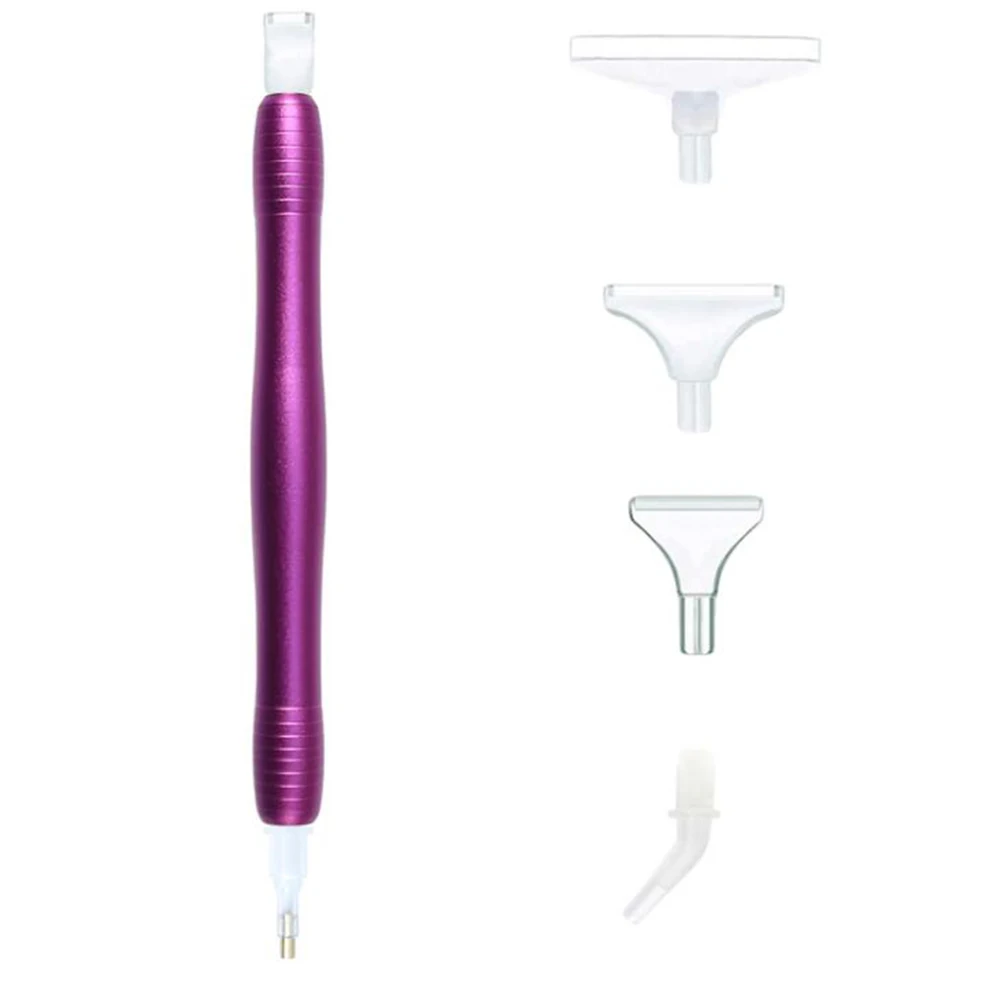 

5D Diamond Painting Tool Angled Tip Point Drill Pen Kits Aluminum alloy Drill Pen with Accessories DIY Sewing Crafts Tool