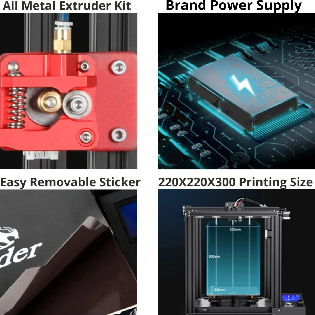 CREALITY 3D Ender-5 Тихая плата Материнская предварительно установленная Магнитная