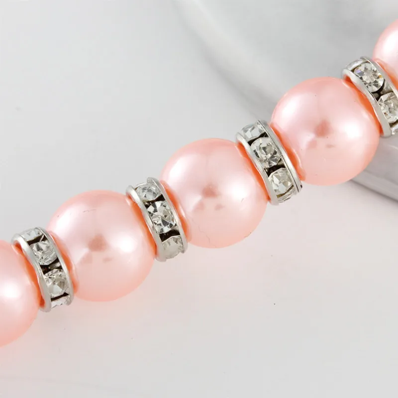 Pet Dog Pearls Necklace Collar Jewelry Bling Rhinestones Puppy Cat Wedding Accessories for Female Dogs Cats Pets | Дом и сад