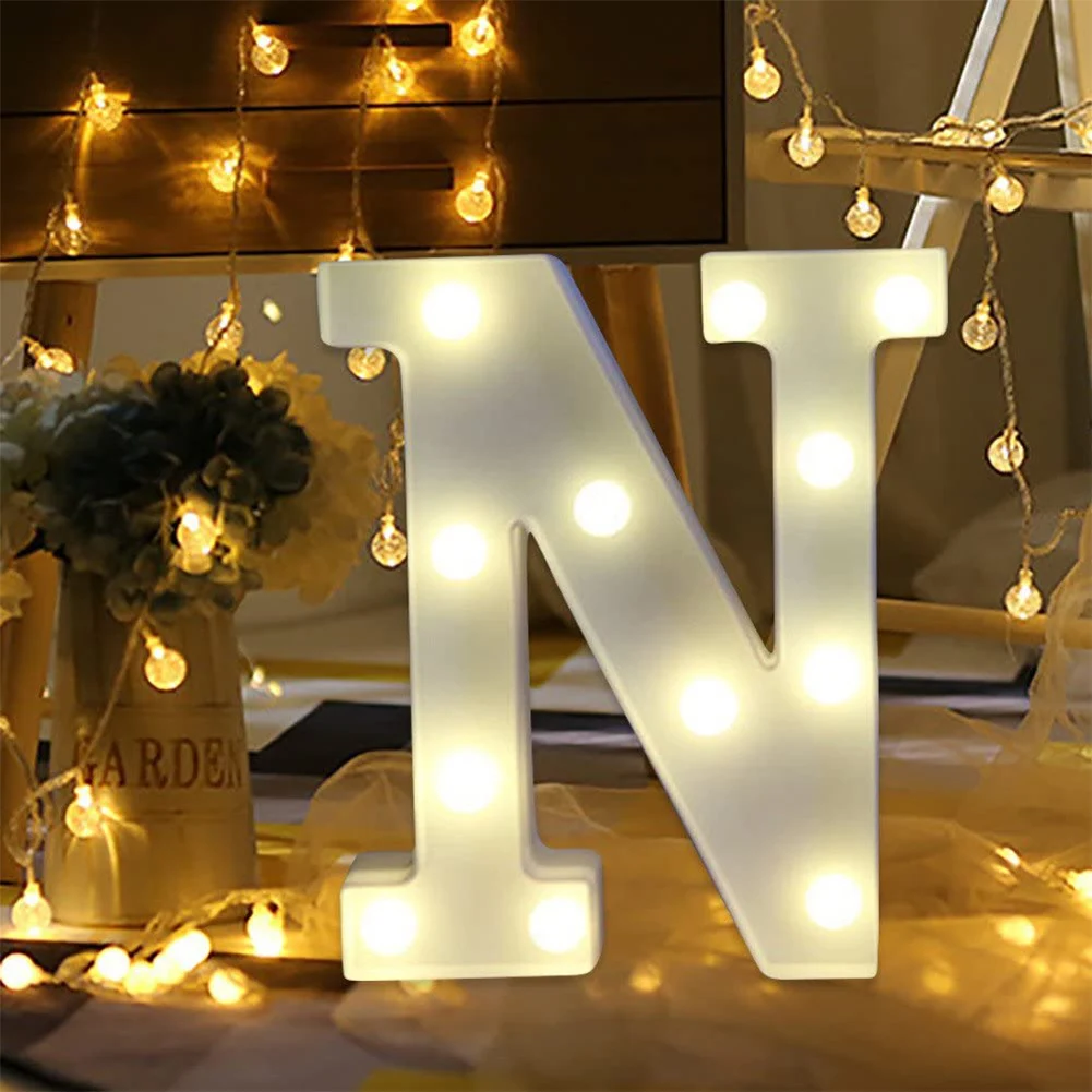 

LED Decorative Lights for Wedding Decor Number LED String Night Light Lamp Happy Birthday Anniversary Decoration Event Party
