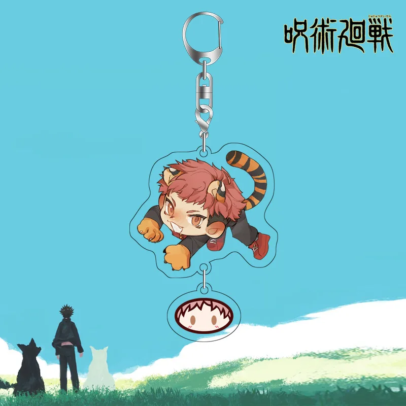 

Anime Jujutsu Kaisen Key Chains Student Backpack Spells Back To War Keyring GojoCosplay Fashion Men's And Women's Gift Keychain