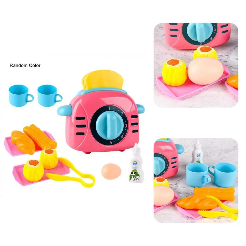 

1 Set Bread Machine Toy Interest Boy Girl Mini Kitchen Appliance Bread Machine Toy Set Creative Smooth Surface Kitchen Toy