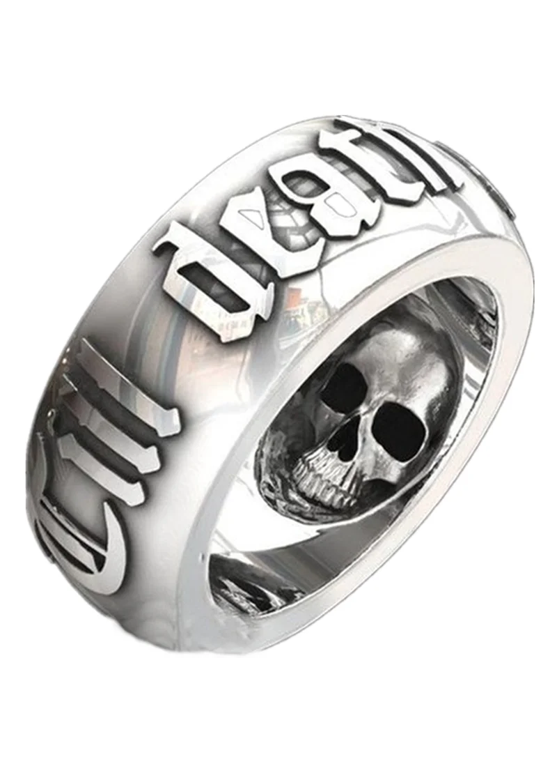 Ретро панк кольца для мужчин готические тайские серебряные ювелирные изделия