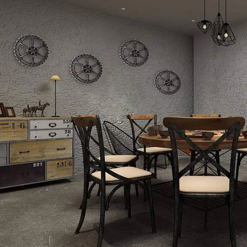 

Industrial Style Household Wall Decoration Wooden Gear Decoration Retro Gear Shape Decoration