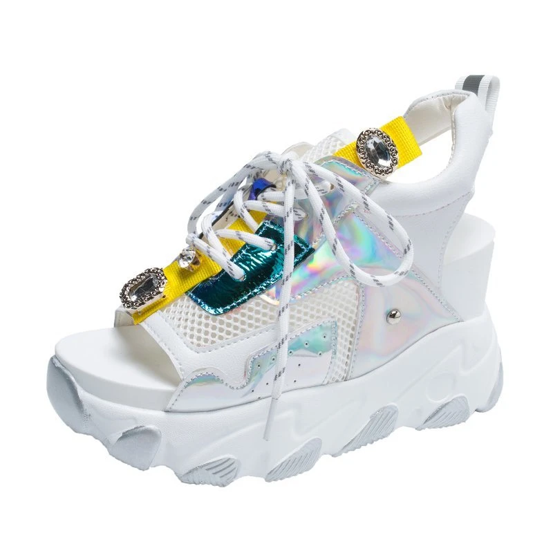 Женские массивные сандалии 2020 роскошные дизайнерские модные на платформе со