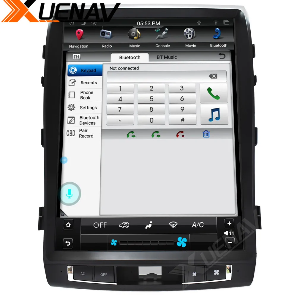 XUENAV Android 9 0 Тесла стиль вертикальный экран автомобиля GPS навигация для Renault 2016 +