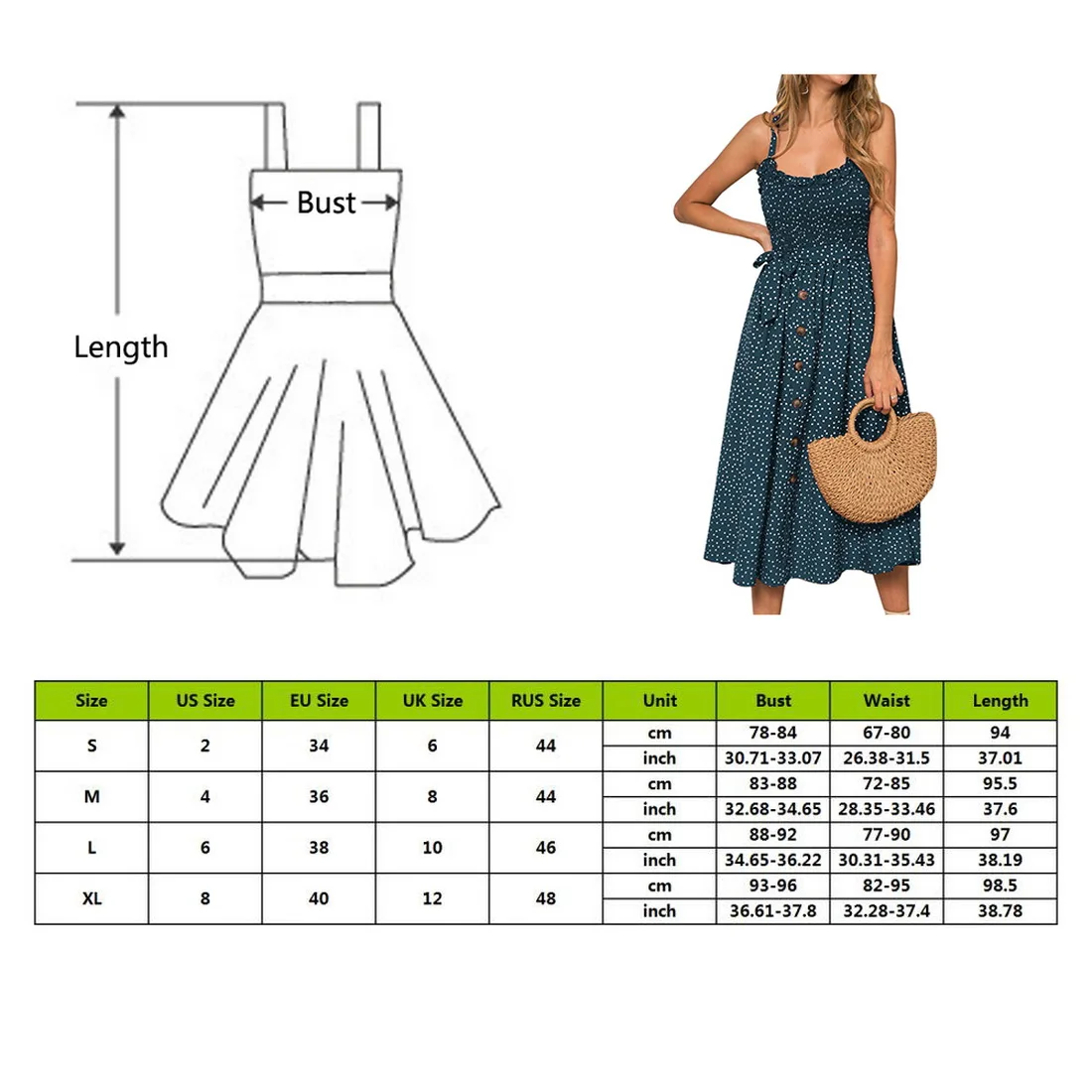 

2021 New Hot Women Summer Sleeveless Polka Dot Beach Dress Ladies Stretch Holiday Sundress Maxi Dress Female Dress
