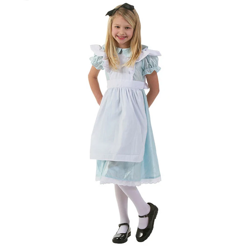 Женские вечерние платья Алиса в стране чудес на Хеллоуин синие Алисы Женская