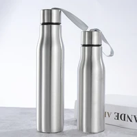 stainless steel water bottle for bicycle sports portable leak proof water bottle with handle