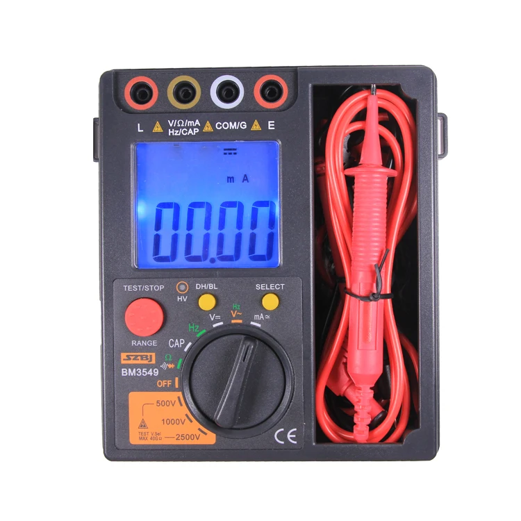 

BM3549 Double show Two-in-one 2500V digital Insulation resistance tester multimeter