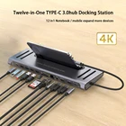 Док-станция 12 в 1, USB Type-C, HDMI, 4K, PD3.0