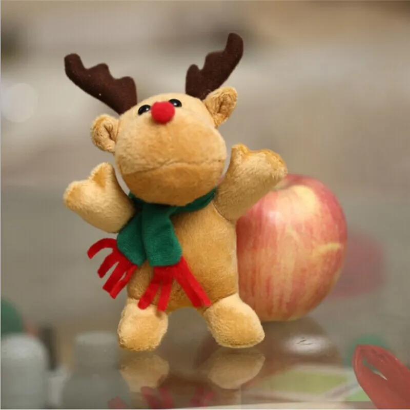 

2021 Hot Cute Santa Claus Christmas Snowman Toy Dolls Soft Stuffed Plush Toys Christmas Deer Decorations Small Gift for Children