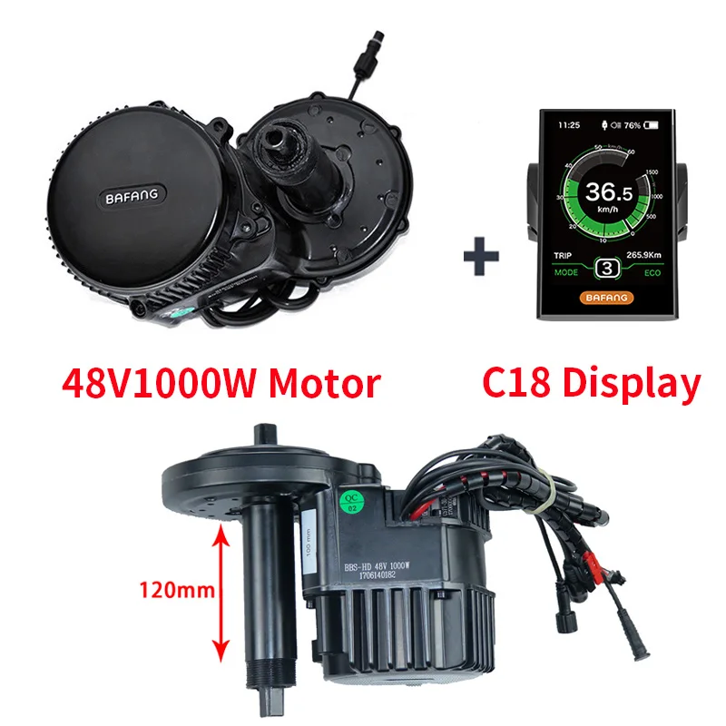 1000W17.5 C18 120MM BBSHD середине привода 48V 1000W электрический велосипед Motor Наборы с Батарея samsung 48V 17.5Ah литий-ионный аккумулятор вниз трубки, фара для электровелосипеда в b Батарея - Цвет: 1000W17.5 C18 120MM
