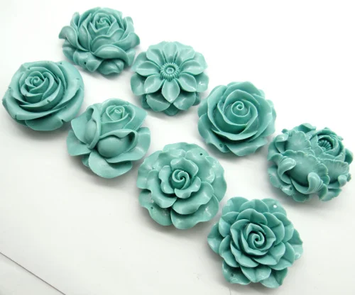 Китайский органический Cinnabar натуральный кристалл кварца резной синий цветок