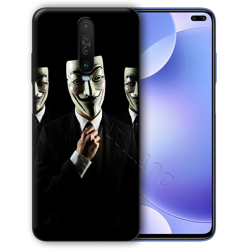 Мягкий чехол YIMAOC Anonymous из ТПУ для Xiaomi Redmi mi Note MAX 3 6 6A 7 mi6 mi8 9 se a1 a2 Pro Lite go pocophone