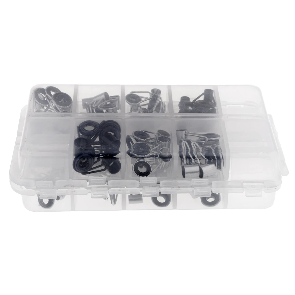 75 шт. направляющие для удочек набор верхних наконечников колец рыбалки на плоту