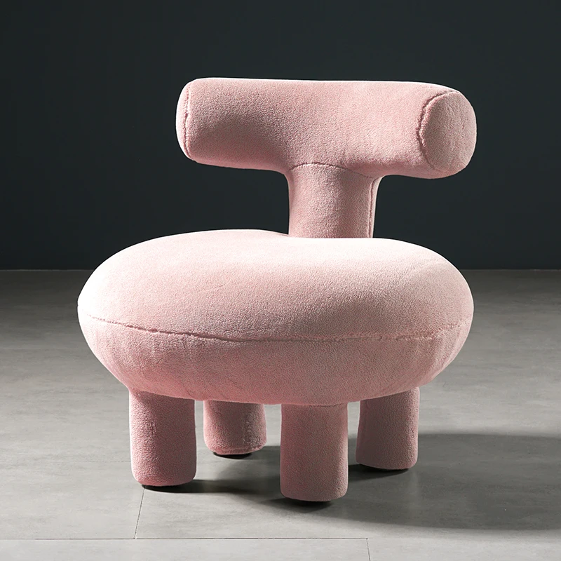 

Cy Nordic X Small Single-Seat Sofa Chair Modern Simple Ins Backrest Home Creative Personality Short Stool