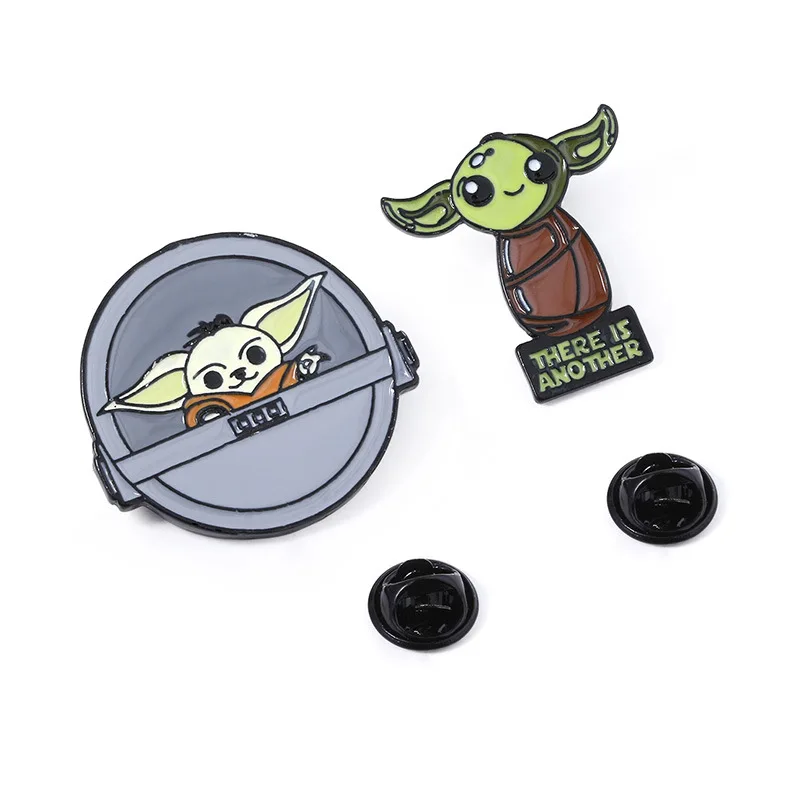 Креативный мультяшный значок Звездные войны Детские йода булавки для рюкзаков