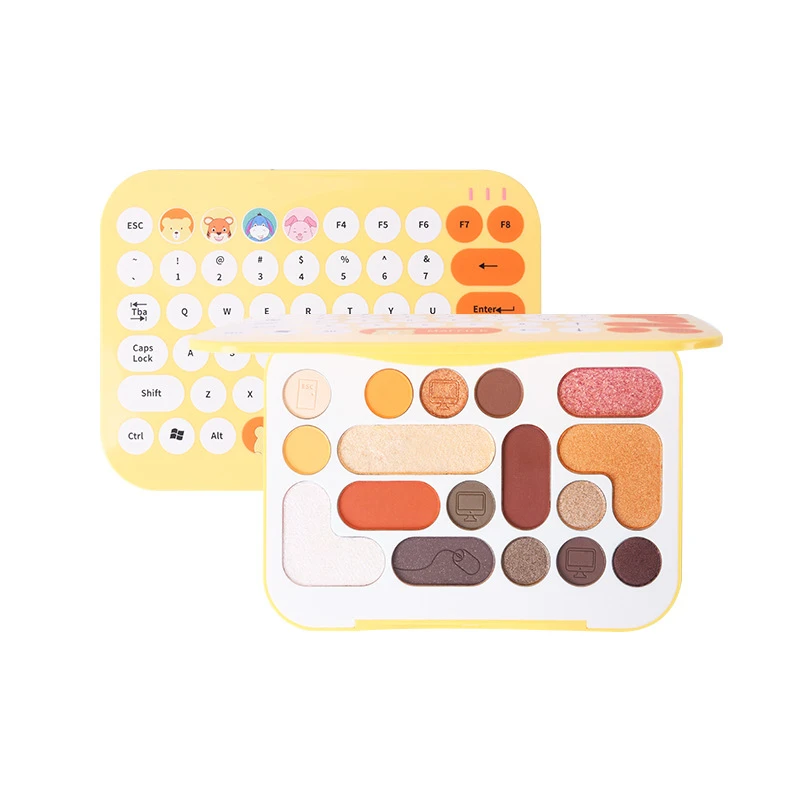 Палитра блестящих матовых теней для век 17 цветов блестящая палитра макияжа